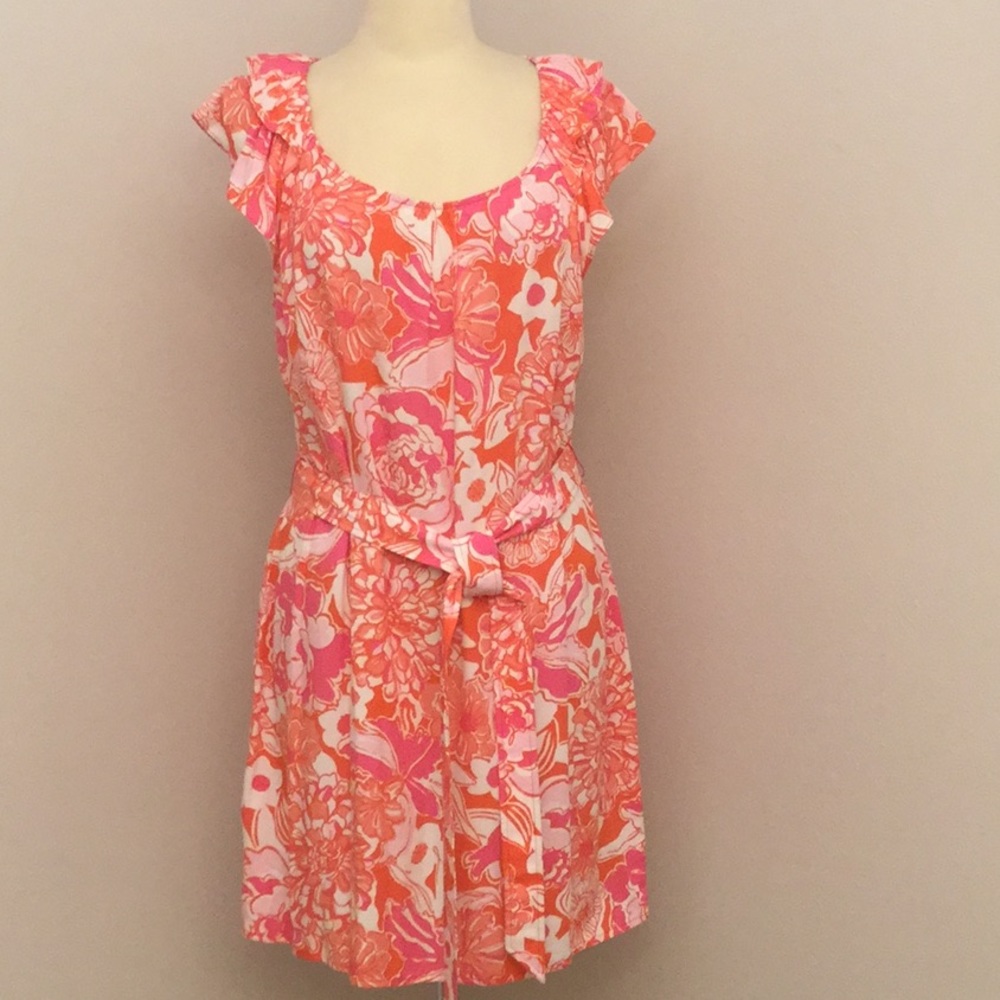 Lilly Pulitzer Maya Tango Orange colorful dress